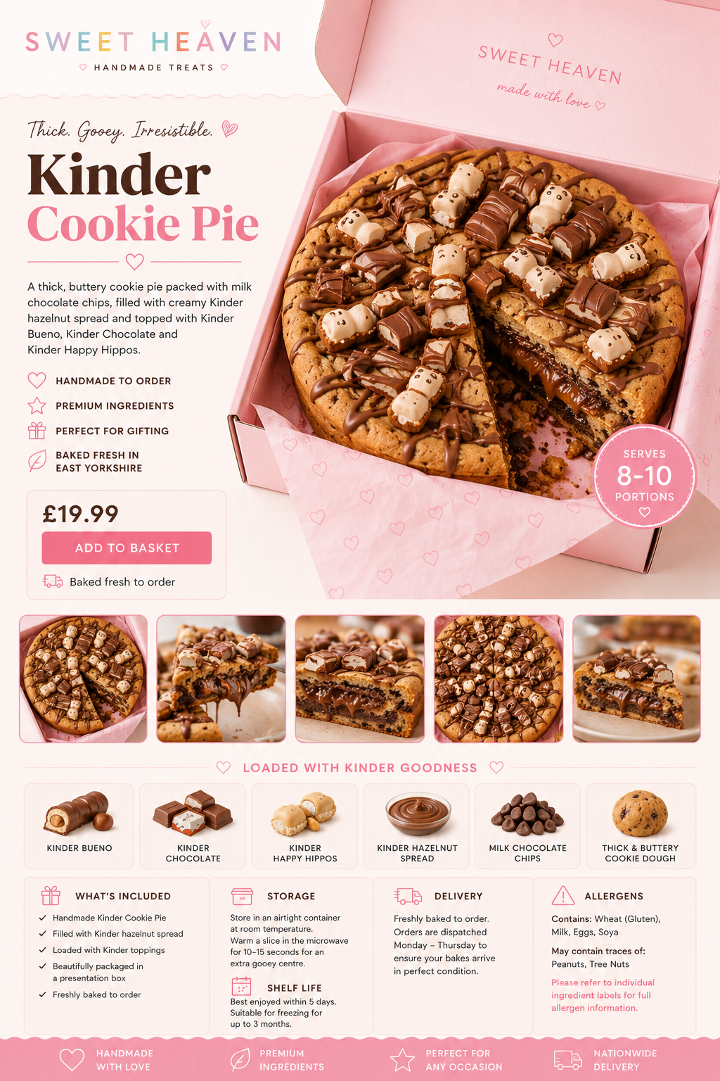 Kinder Cookie Pie
