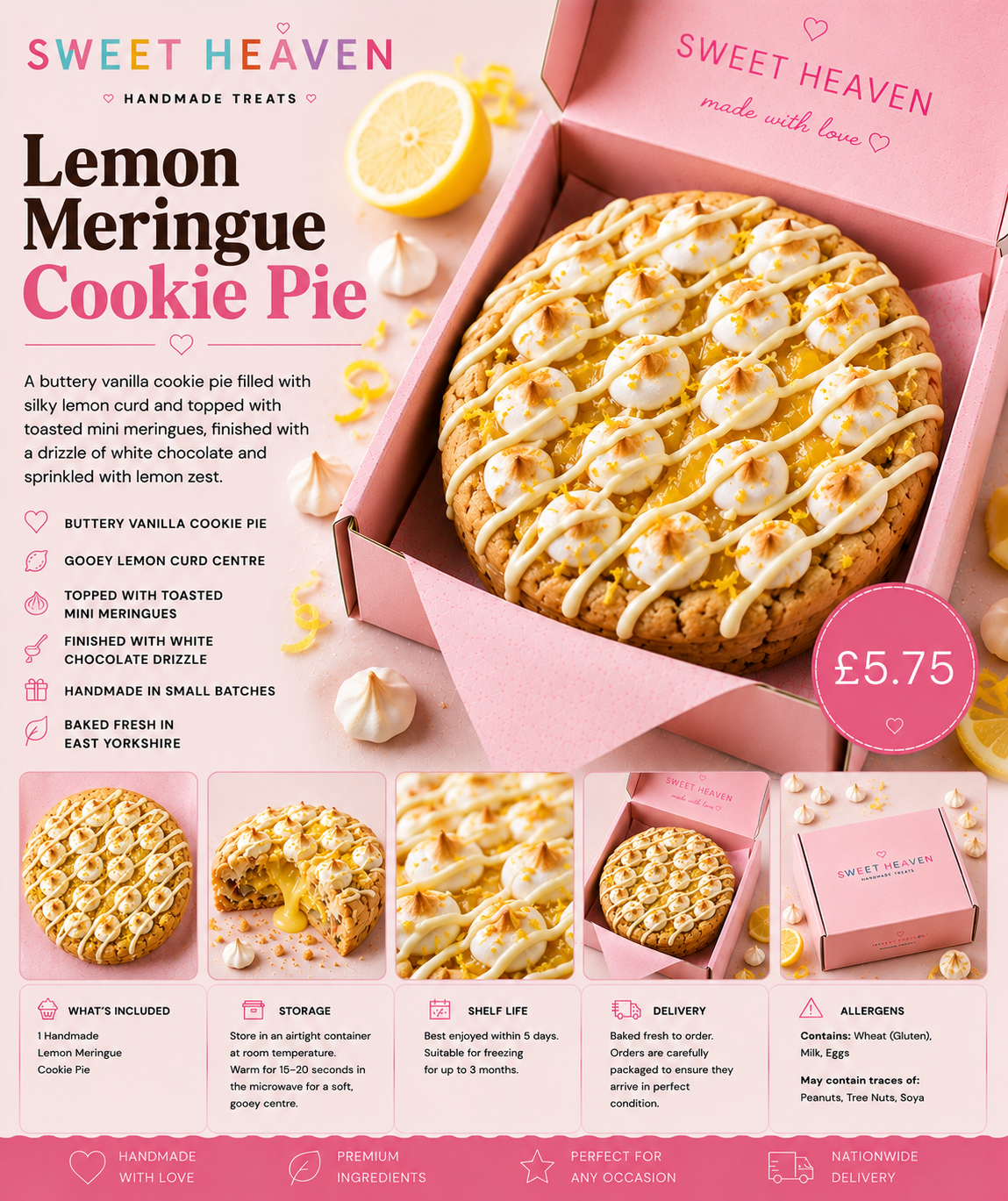 Lemon Meringue Cookie Pie